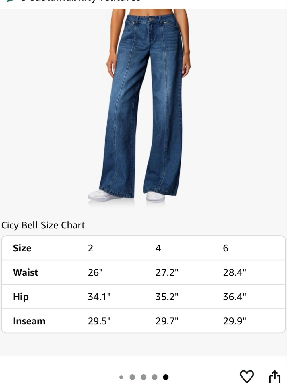 High-Rise Flare Jeans in Deep Blue - Picture 2 of 4